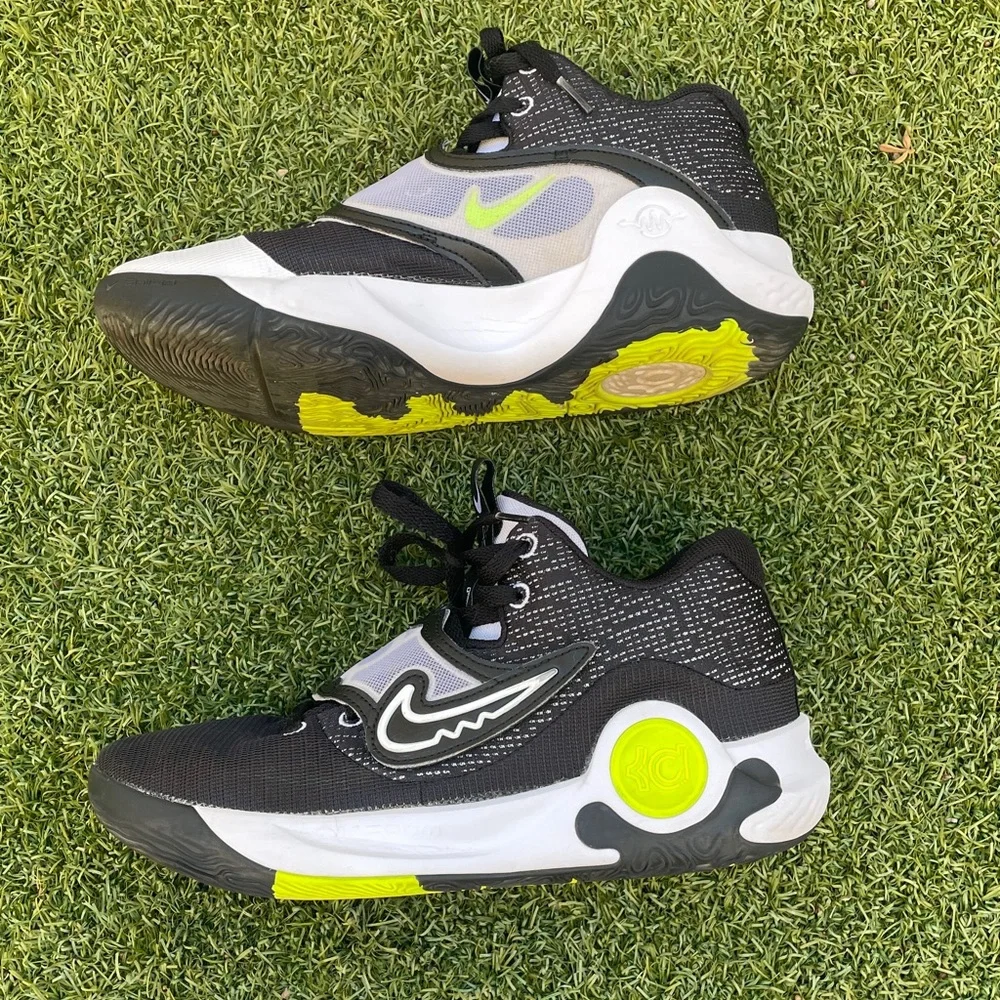 Nike KD Trey 5 X Black Volt White Sneakers with Neon Accents